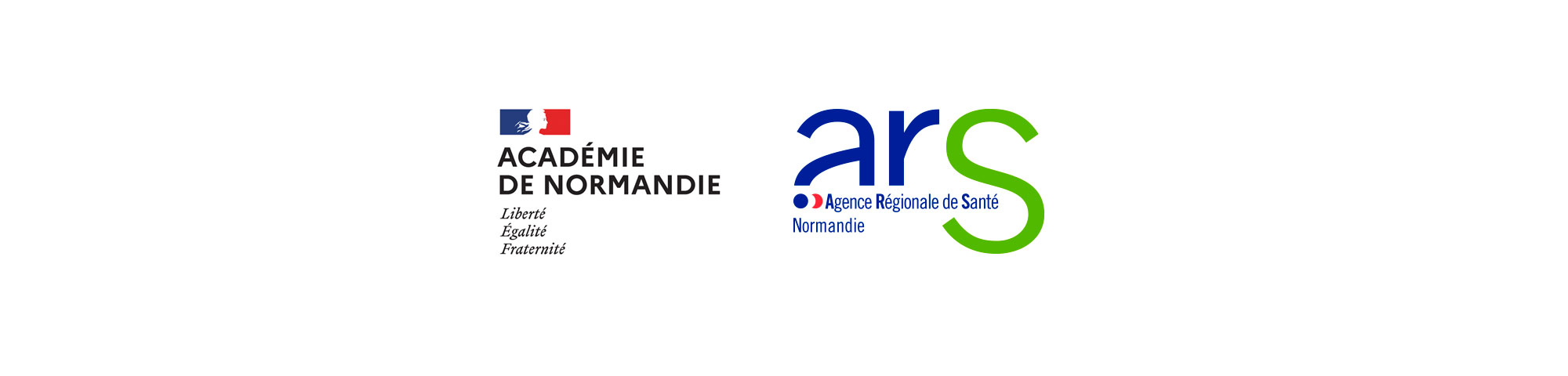 logos ARS Normandie Academie de Normandie