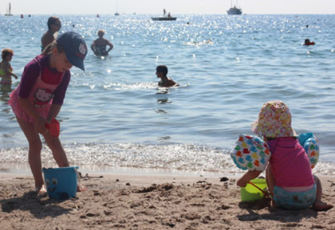 Plage enfants